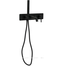 Смеситель для ванны встраиваемый Allen Brau Priority излив 205 мм черный матовый 5.31006-31