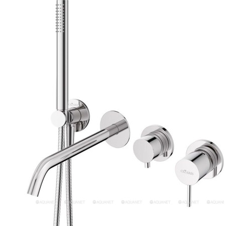 Смеситель для ванны и душа встраиваемый Cezares Leaf хром LEAF-VDIM3-D-L-01