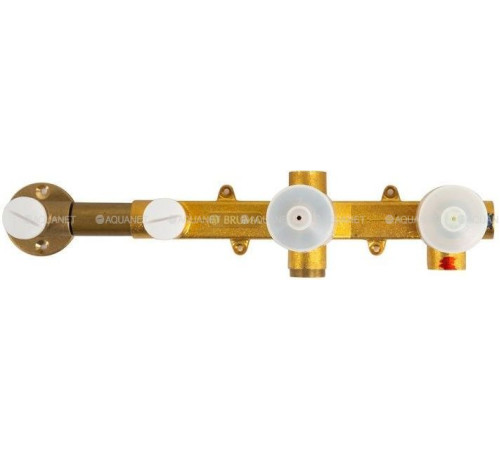 Смеситель для ванны и душа встраиваемый Cezares Leaf хром LEAF-VDIM3-D-L-01