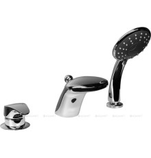 Смеситель на борт ванны Bravat Cobra на 3 отверстия с изливом F5140197CP-1-RUS