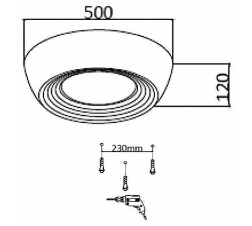 Накладной светильник Sonex Cronus 7715/54L