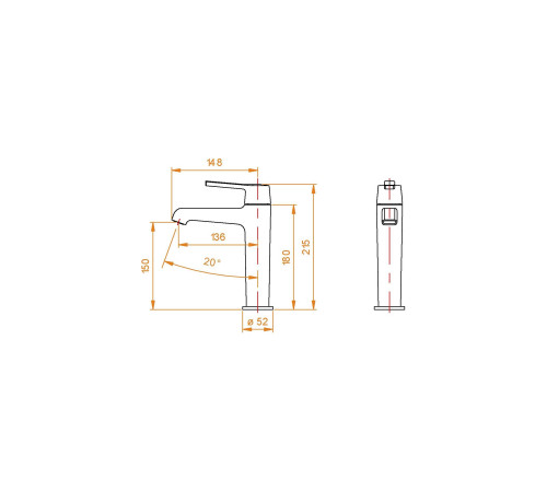 Смеситель для раковины RGW SP-301 хром 511405301-01