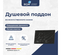 Душевой поддон прямоугольный RGW Stone Tray Elite STE MB 800x1000 мм черный мрамор 52342810-14