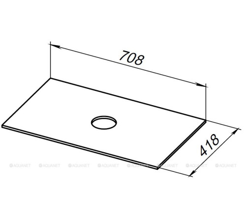 Столешница Allen Brau LIBERTY 75 бежевый 1.33007.B
