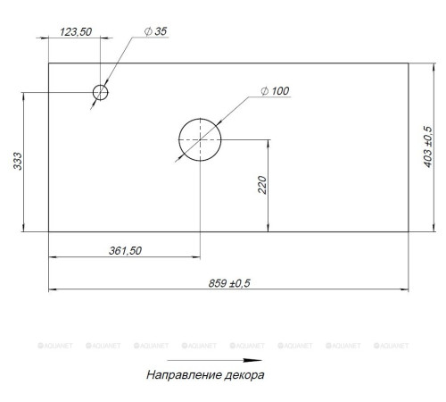 Комплект столешница с полкой Aquanet Nova Lite LOFT 90 L мрамор AB01 00261853