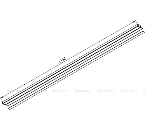 Светильник De Aqua Алюминиум 140 серебро 00261784