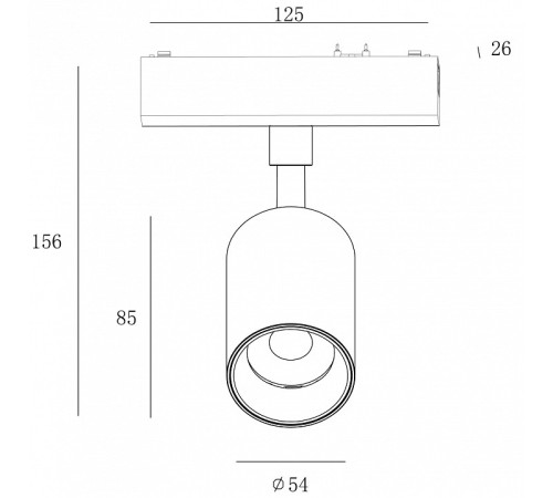 Светильник на штанге SWG PRO SLIM SL-SLIM-SPBL-15-CCT