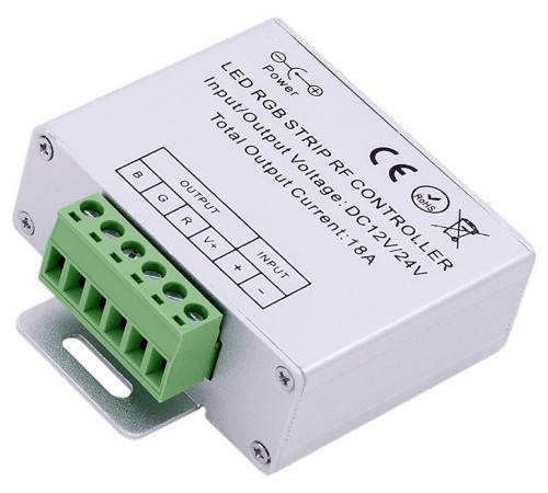 Контроллер-регулятор цвета RGB с пультом ДУ SWG RF RGB RF-RGB-S5-18A