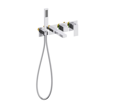 Смеситель для ванны встраиваемый Timo Selene 2014/00YSM с душем хром