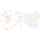 Душевой поддон трапеция RGW Stone Tray 900x900 мм серый 14155099-02-11