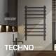 Полотенцесушитель электрический STOUT TECHNO quadro 80х50 см черный матовый SHQ-T2QQ-008050