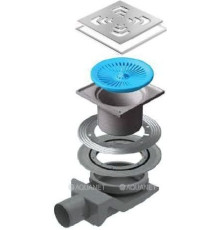 Трап точечный Pestan Standard Square 4 Mask 150x150 мм хром 13000084