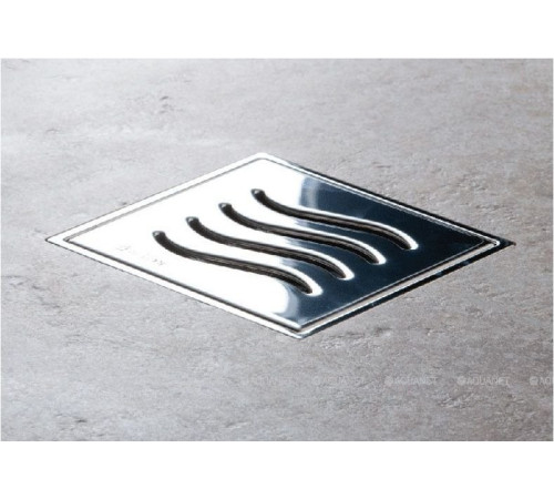 Трап точечный Pestan Standard Tide 1 Mask хром 150х150 мм 13000070