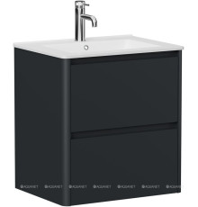 Тумба под раковину Allen Brau Gravity 60 2 ящика антрацит матовый 1.370008.AM