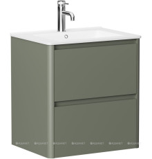 Тумба под раковину Allen Brau Gravity 60 2 ящика олива матовый 1.370008.CGM