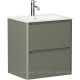 Тумба под раковину Allen Brau Gravity 60 2 ящика олива матовый 1.370008.CGM