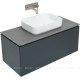 Тумба под раковину Allen Brau INFINITY 100 см 1+1 антрацит матовый 1.21004.AM
