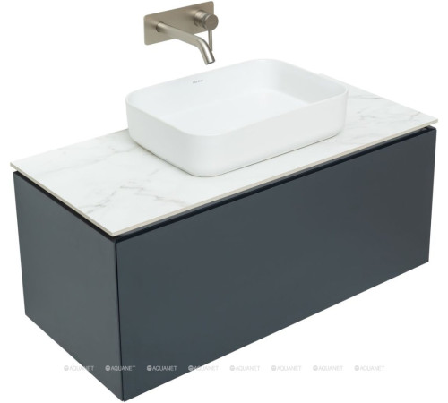 Тумба под раковину Allen Brau INFINITY 100 см 1+1 антрацит матовый 1.21004.AM