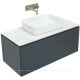 Тумба под раковину Allen Brau INFINITY 100 см 1+1 антрацит матовый 1.21004.AM