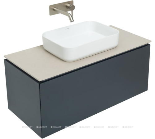 Тумба под раковину Allen Brau INFINITY 100 см 1+1 антрацит матовый 1.21004.AM