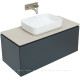 Тумба под раковину Allen Brau INFINITY 100 см 1+1 антрацит матовый 1.21004.AM