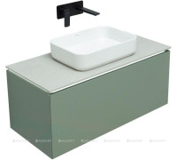 Тумба под раковину Allen Brau INFINITY 100 см 1+1 цементно-серый матовый 1.21004.CGM