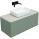 Тумба под раковину Allen Brau INFINITY 100 см 1+1 цементно-серый матовый 1.21004.CGM