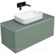 Тумба под раковину Allen Brau INFINITY 100 см 1+1 цементно-серый матовый 1.21004.CGM
