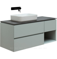 Тумба под раковину Allen Brau INFINITY 120 L папирус белый матовый 1.21005.PWM