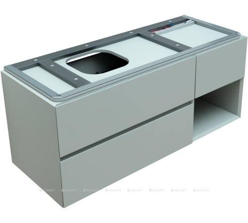 Тумба под раковину Allen Brau INFINITY 120 L папирус белый матовый 1.21005.PWM