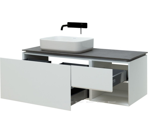 Тумба под раковину Allen Brau INFINITY 120 L 1+1 белый матовый 1.21006.WM