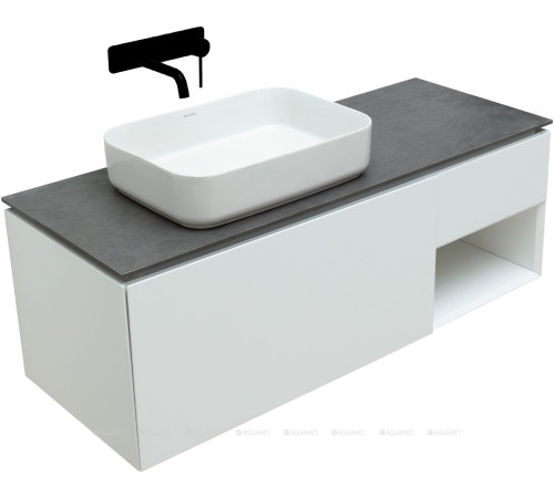Тумба под раковину Allen Brau INFINITY 120 L 1+1 белый матовый 1.21006.WM