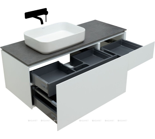 Тумба под раковину Allen Brau INFINITY 120 L 1+1 белый матовый 1.21006.WM