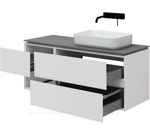 Тумба под раковину Allen Brau INFINITY 120 R белый матовый 1.21007.WM