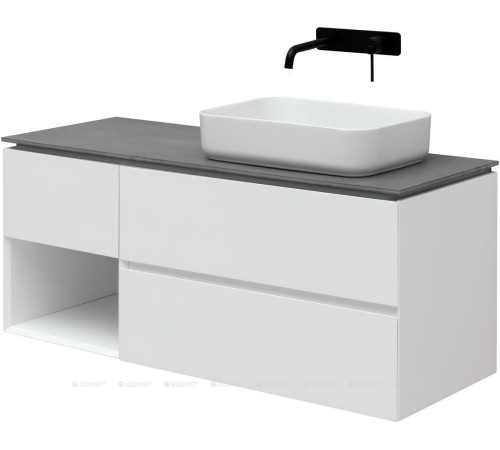 Тумба под раковину Allen Brau INFINITY 120 R белый матовый 1.21007.WM