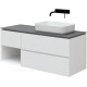 Тумба под раковину Allen Brau INFINITY 120 R белый матовый 1.21007.WM
