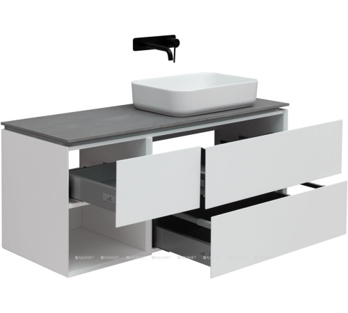 Тумба под раковину Allen Brau INFINITY 120 R белый матовый 1.21007.WM