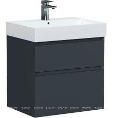 Тумба под раковину Allen Brau INFINITY 60 см 2 ящика антрацит матовый 1.210024.AM