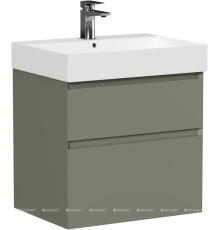 Тумба под раковину Allen Brau INFINITY 60 см 2 ящика олива матовый 1.210024.CGM