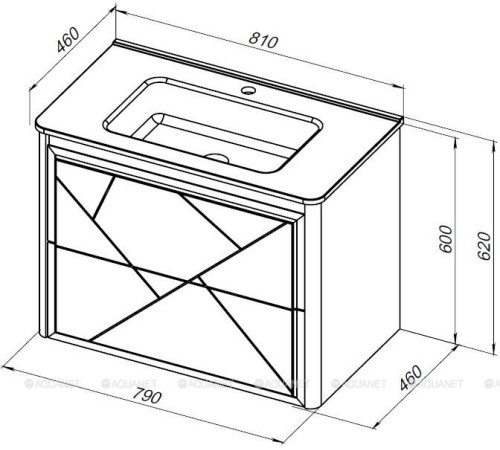 Тумба Allen Brau PARIS 80 см белый матовый 1.360001.WM