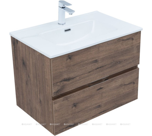 Тумба под раковину Aquanet Алвита new 70 напольная дуб веллингтон табак 00334185