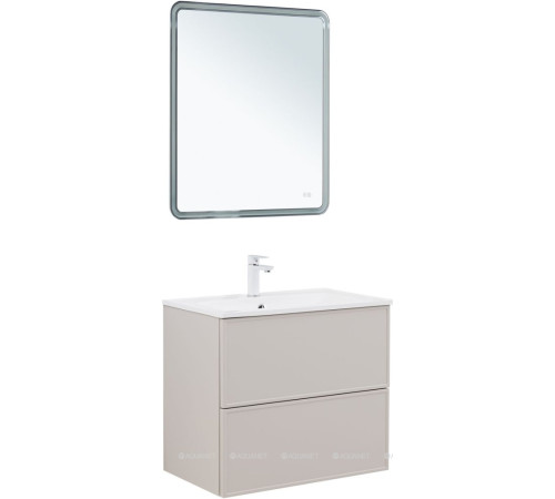 Тумба под раковину Aquanet Art 75 бежевый 00343967