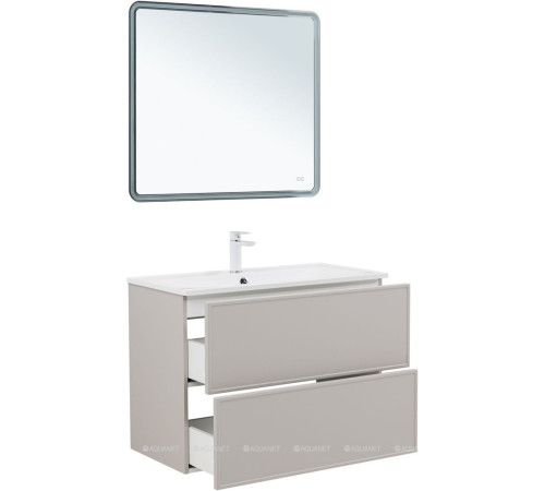 Тумба для раковины Aquanet Арт 90 бежевый 00343968