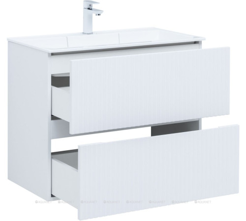Тумба под раковину Aquanet Джейн 80 белый матовый 00313286
