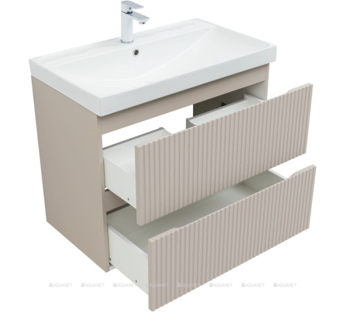 Тумба под раковину Aquanet Джейн 80 (Flat) бежевый 00343977