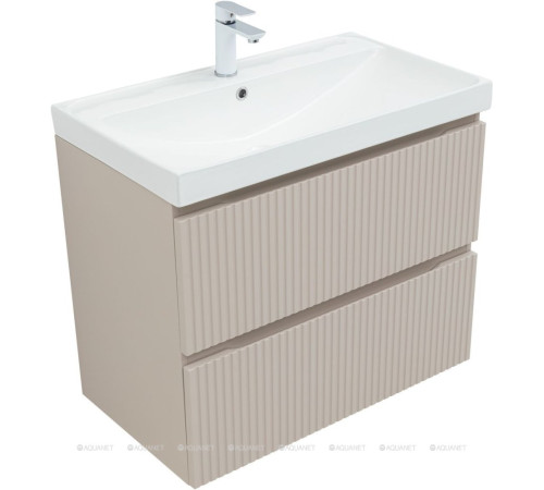 Тумба под раковину Aquanet Джейн 80 (Flat) бежевый 00343977