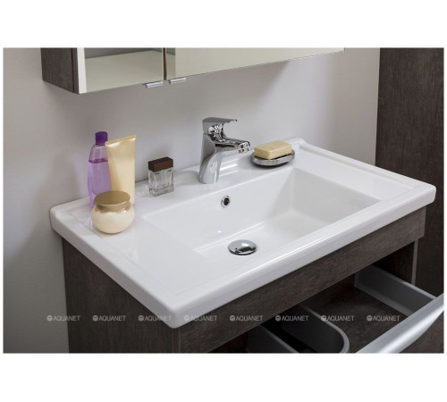 Тумба под раковину Aquanet Эвора 80 дуб антик 00183002