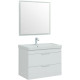Тумба под раковину Aquanet Ирис new 80 подвесная 2 ящика белый глянец 00310146