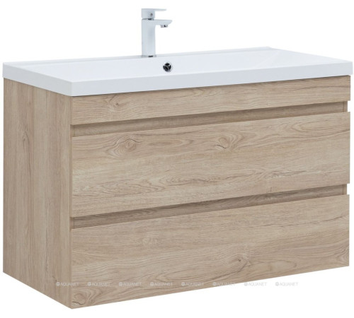 Тумба подвесная Aquanet Нота new 100 дуб светлый 00334200