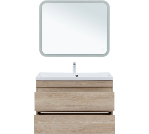 Тумба подвесная Aquanet Нота new 100 дуб светлый 00334200